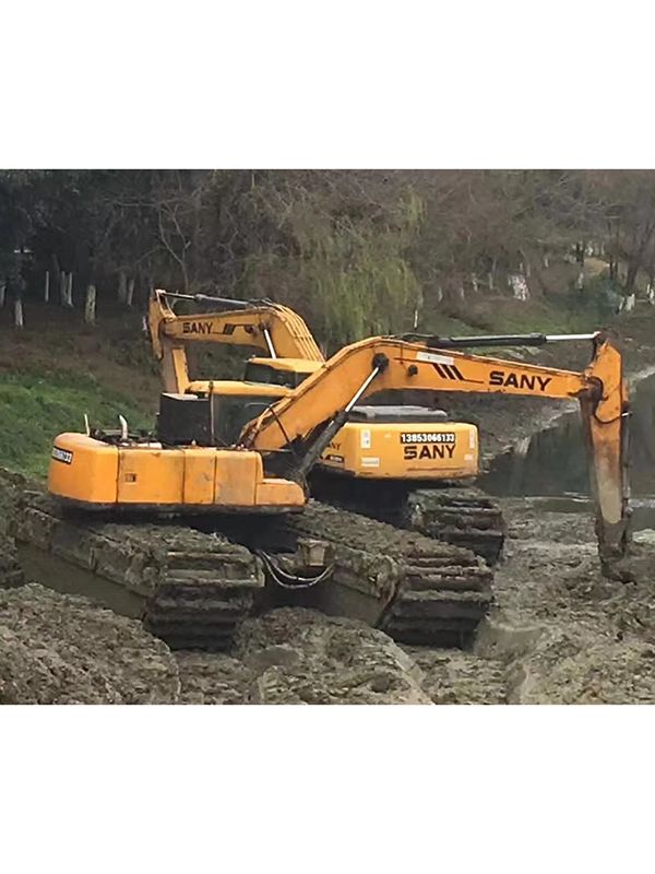 加长臂水路两用挖掘机