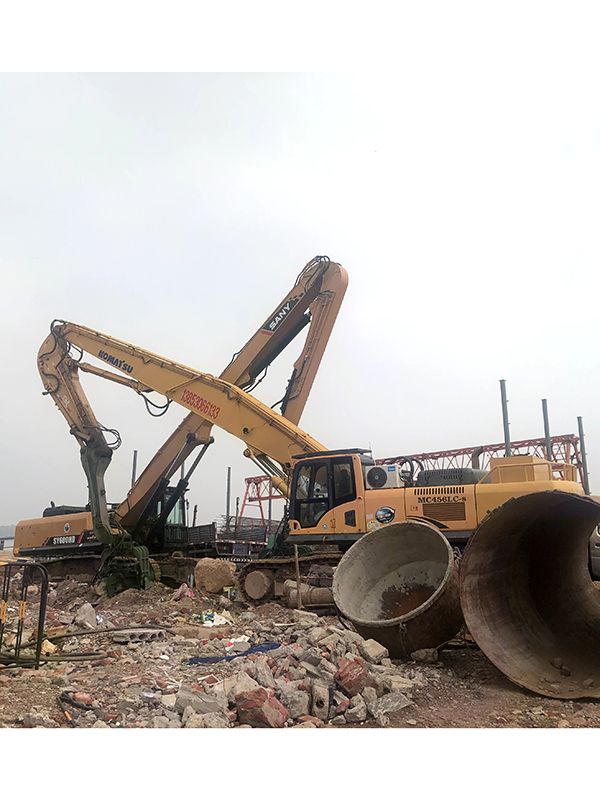 加长臂水路两用挖掘机